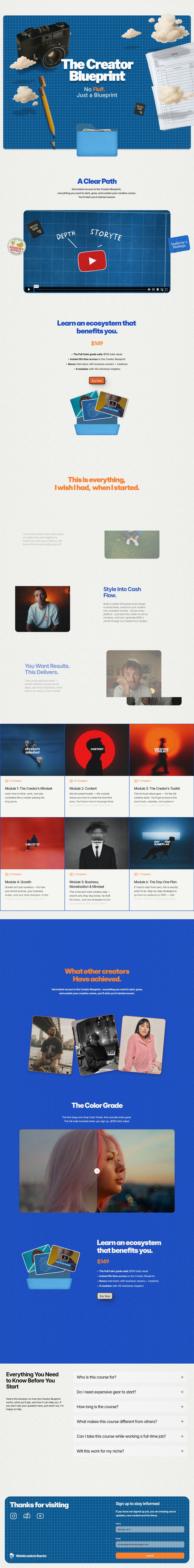 Andrew Paul — eredeti landing oldal screenshot